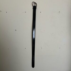 Liz Claiborne Black Belt with Silver Buckle